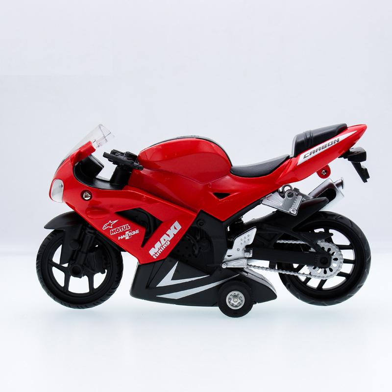 Alloy Diecast & ABS Rubber Motorbike Model Car Toys