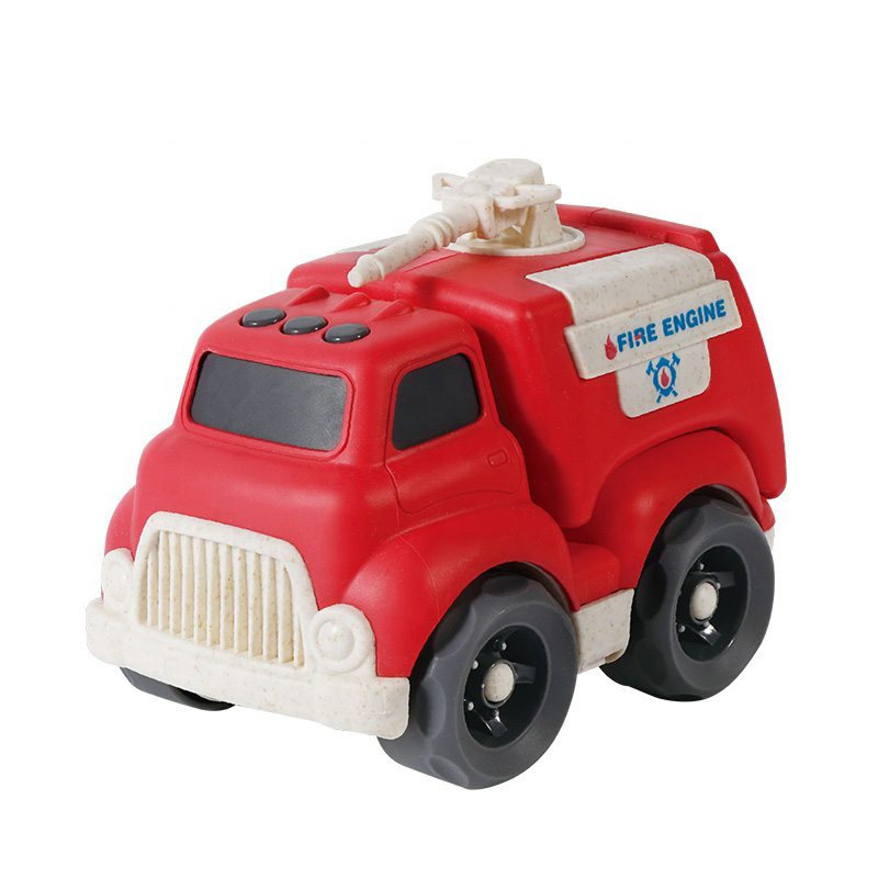 OEM Hot Selling Plastic Promotional Gift Free Wheel Fire Truck Toy