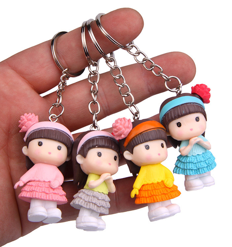 Hot Sale Make Your Own Design Mini Cute Doll Bag Keychain Souvenir
