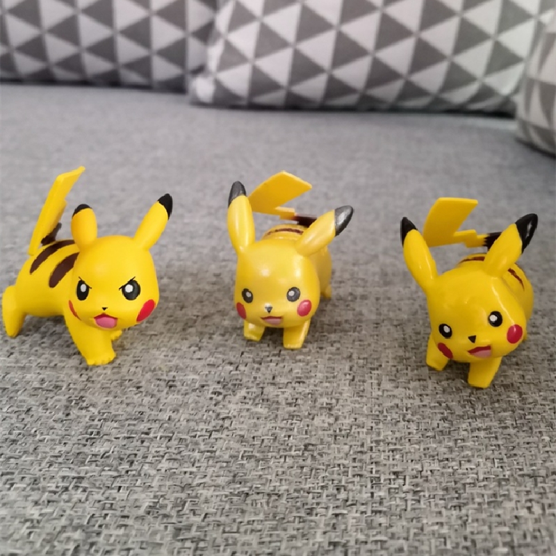 Cartoon Figure Toys New Anime Action PVC Pikachu Figures Collection Toy Figure for Kids