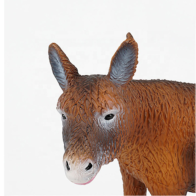 Novelty Plastic Injection Miniature Animal Anime Action Figure PVC Donkey Figurines from China