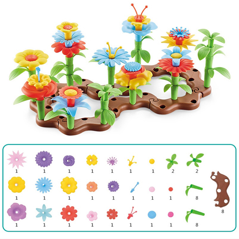 Funny DIY Creative Toys Educational Assembly Toys Flower Kids Favorite