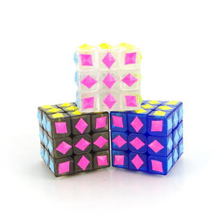 Customized Sliding Puzzle 3 Layers Square Mat Black Infinity Magic Cube