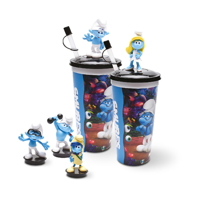 Custom PVC Plastic Cartoon Character Animals Water Bottle Cup Children Toys