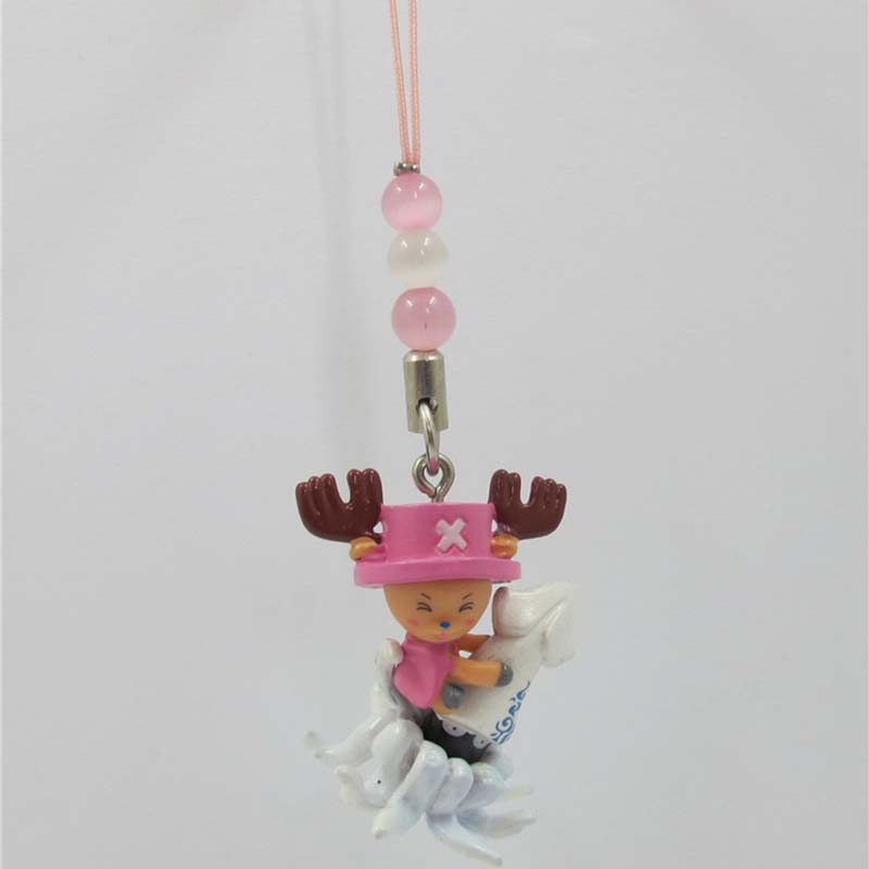 Customized Factory Made OEM 3D Lovely Luffy Keychain Anime Action Figure Keychain for Promotion