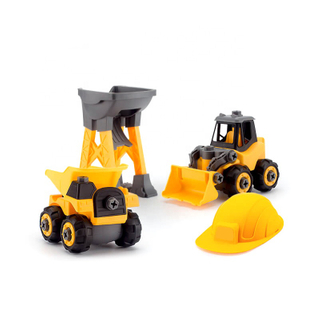 Kids Promotional Pull Back Alloy Engineering Vehicle Set ABS Gift Toys