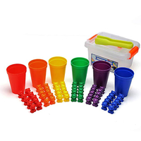 Bear Counting Math Manipulatives Plastic Action Figure Toy Set for Kids Learning Educational Toy