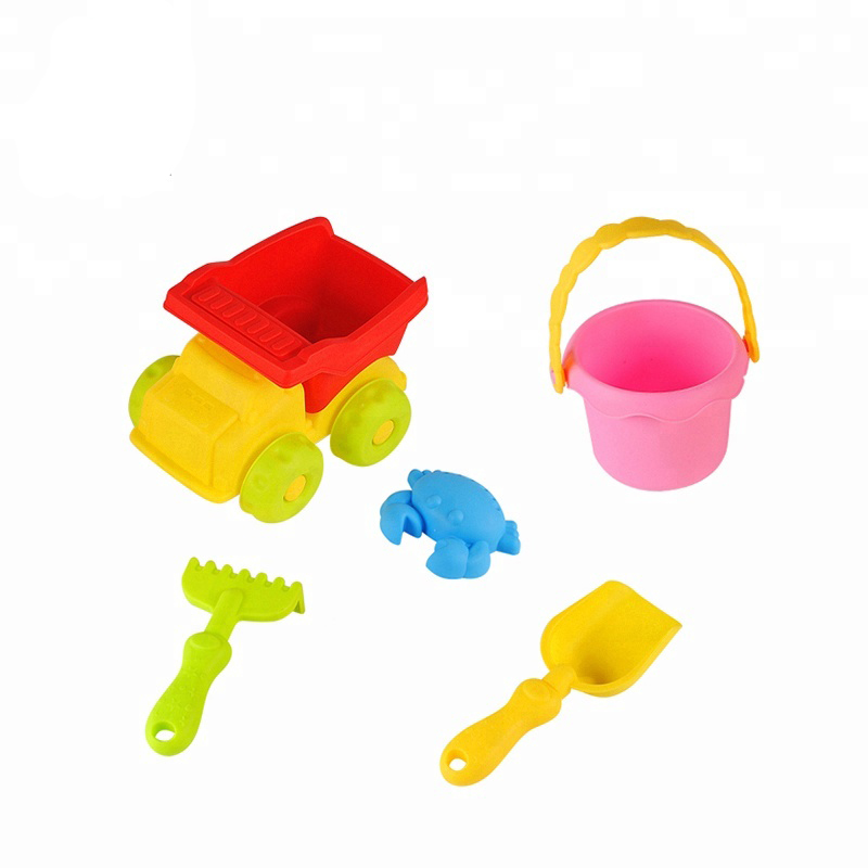 Hotsale Summer Toys Plastic Beach Toy Set with Sand Bucket Kids Summer Entertainment Game Play